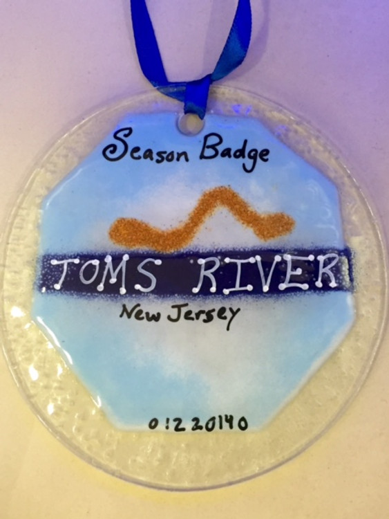 Toms River Badge Handmade Ornament/Sun Catcher