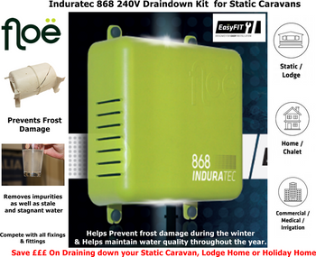 Floë Automated Induratec 868 240V Draindown Kit for Static Caravans Floë Automated Induratec 868 240V Draindown Kit for Static Caravans
