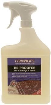 Reproofer for Awnings & Tents - A water based fabric sealer Reproofer for Awnings & Tents - A water based fabric sealer