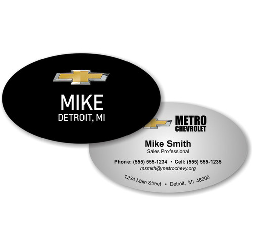 Chevrolet Oval Business Card Chevrolet Oval Business Card