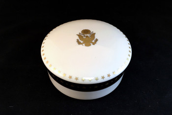 Pickard China Round Covered Box - Great Seal Pickard China Round Covered Box - Great Seal