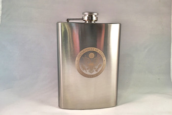 Flask 8 oz. DOS engraved Flask 8 oz. DOS engraved