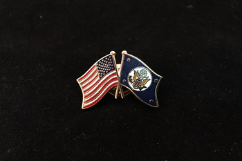 DOS/USA Flags Lapel Pin DOS/USA Flags Lapel Pin