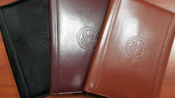 Zippered Genuine Leather Portfolio - DOS Logo Zippered Genuine Leather Portfolio - DOS Logo