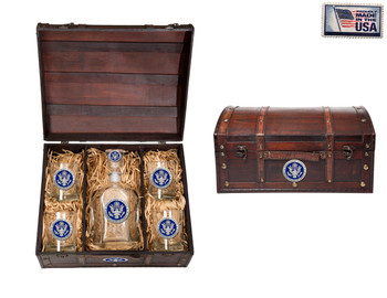 Department of State Capitol DECANTER CHEST SET Department of State Capitol DECANTER CHEST SET