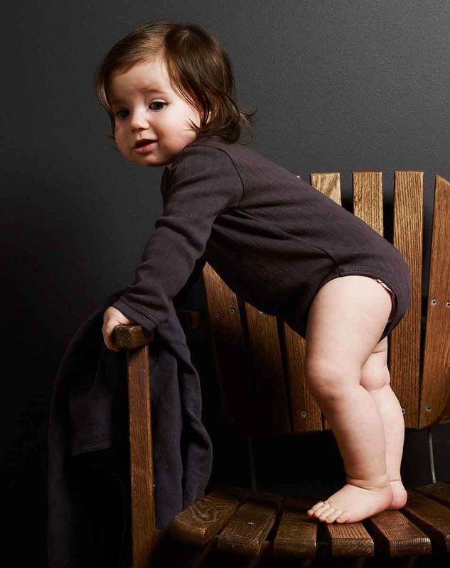 Long Sleeve Onesie (Drop Needle)