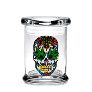 420 Science MD Pop-Top Jar - Skull