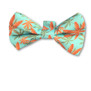 Errly Bird Heady Pet Bow Tie - Caribbean Leaf