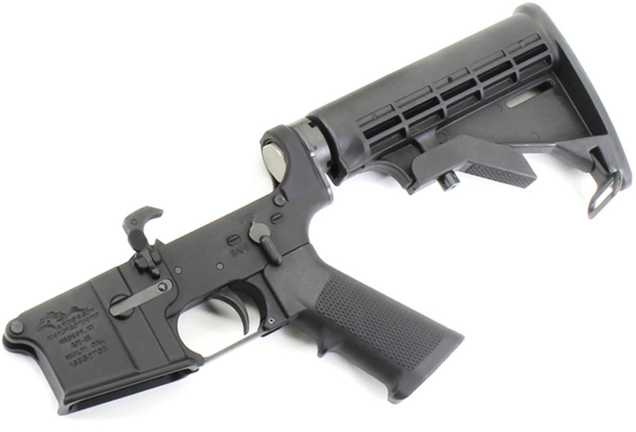 Anderson AM-15 AR-15 Complete Lower Receiver With 6-Position Collapsing ...