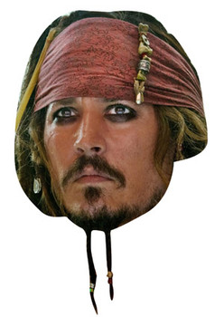 Captain Jack Sparrow Celebrity Face Mask Captain Jack Sparrow Celebrity Face Mask