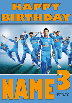 India Cricket Team 2 Personalised Card India Cricket Team 2 Personalised Card