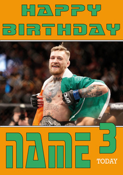 Conor Mcgregor Personalised Card Conor Mcgregor Personalised Card