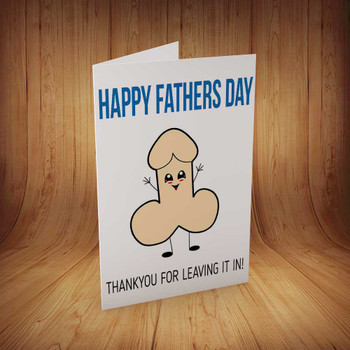 Happy Fathers Day Thankyou For Leaving It In Personalised Birthday Card Happy Fathers Day Thankyou For Leaving It In Personalised Birthday Card
