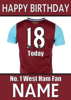 West Ham Fan Happy Birthday Football West Ham Fan Happy Birthday Football