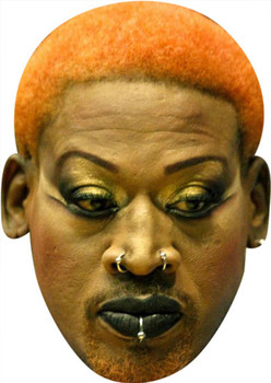 Dennis Rodman Orange Hair Tv Stars Face Mask Dennis Rodman Orange Hair Tv Stars Face Mask