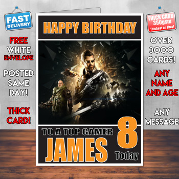 Mankind Divided 2 Bm Personalised Birthday Card Mankind Divided 2 Bm Personalised Birthday Card