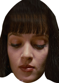 Uma Pulp Fiction Celebrity Face Mask Uma Pulp Fiction Celebrity Face Mask