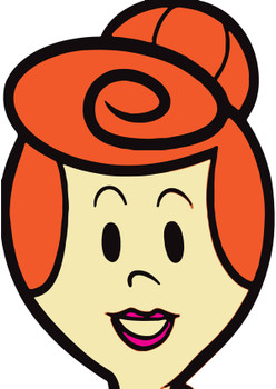 Wilma Flintstones Celebrity Party Face Mask Wilma Flintstones Celebrity Party Face Mask