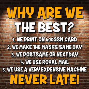Personalised Create Your Own Face Mask Personalised Create Your Own Face Mask