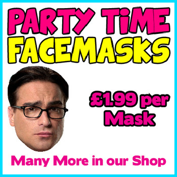 Leonard Big Bang Theory Celebrity Face Mask Leonard Big Bang Theory Celebrity Face Mask