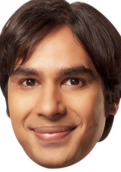 Raj Big Bang Theory Celebrity Face Mask Raj Big Bang Theory Celebrity Face Mask