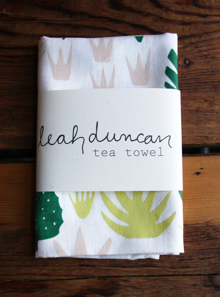 Agave Shapes Tea Towel