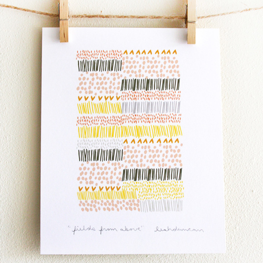 Fields from Above Print