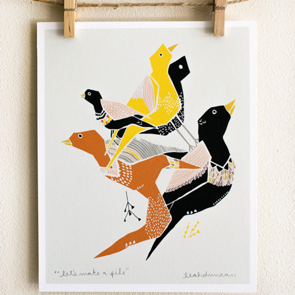 Let's Make a Pile Print
