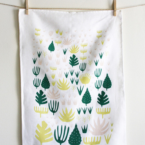Agave Shapes Tea Towel