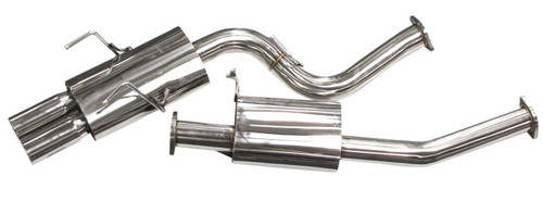 ISR Performance MB SE Type -E Dual Tip Exhaust Nissan 240sx 89-94 S13