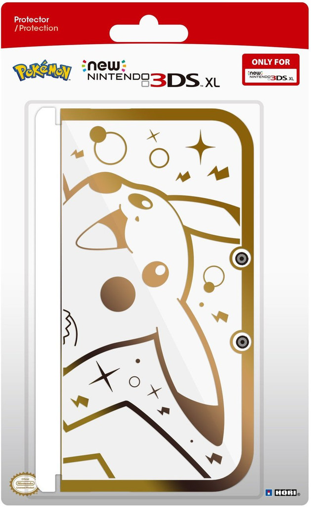 Premium Gold Pikachu Protector for the New Nintendo 3DS XL
