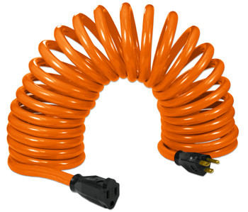 Flexy® Coiled Extension Cord Extends 10 in. to 20 ft. - 14 Gauge - 15 Amps Flexy® Coiled Extension Cord Extends 10 in. to 20 ft. - 14 Gauge - 15 Amps
