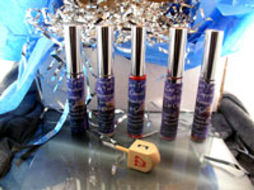 Vegan Hanukkah Gift Box 5 Vegan Lip Glosses AND Wooden Dreidel