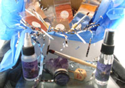 Vegan Hanukkah Gift Box Complete Eye Shadow Sampler Kit AND Wooden Dreidel