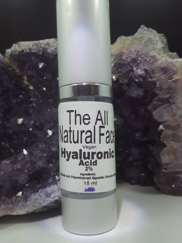 Hyaluronic Acid Serum 2% 100% Vegan! Super Hydrating for Younger, Firmer and Plump Skin