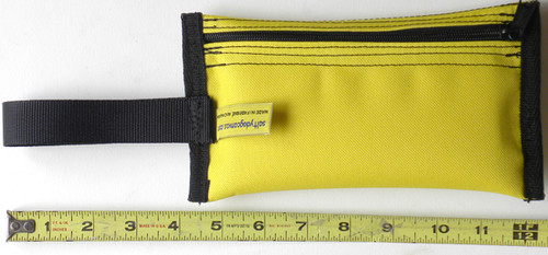 Pouch measures 4-1/2” (11.5cm) wide and 8” (20cm) long. Pouch measures 4-1/2” (11.5cm) wide and 8” (20cm) long.