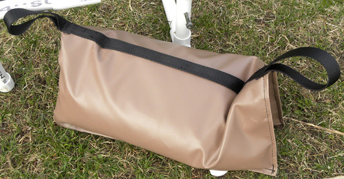 Tube design lets you lay it flat, fold over equipment or stand upright. Tube design lets you lay it flat, fold over equipment or stand upright.
