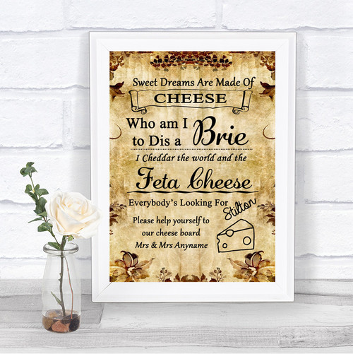 Wedding Supplies Autumn Vintage Cheese Song For Board Personalised