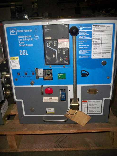 DSL-206 Westinghouse 800A MO/DO 1200A Fuses LI Air Circuit Breaker DSL-206 Westinghouse 800A MO/DO 1200A Fuses LI Air Circuit Breaker