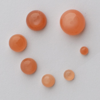 Grade AA Natural Peach Moonstone Semi-precious Gemstone Round Cabochon - 3mm, 4mm, 5mm, 6mm, 7mm, 8mm, 10mm sizes Grade AA Natural Peach Moonstone Semi-precious Gemstone Round Cabochon - 3mm, 4mm, 5mm, 6mm, 7mm, 8mm, 10mm sizes
