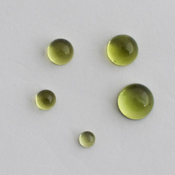Grade AA Natural Peridot Semi-precious Gemstone Round Cabochon - 3mm, 4mm, 5mm, 6mm, 7mm sizes Grade AA Natural Peridot Semi-precious Gemstone Round Cabochon - 3mm, 4mm, 5mm, 6mm, 7mm sizes