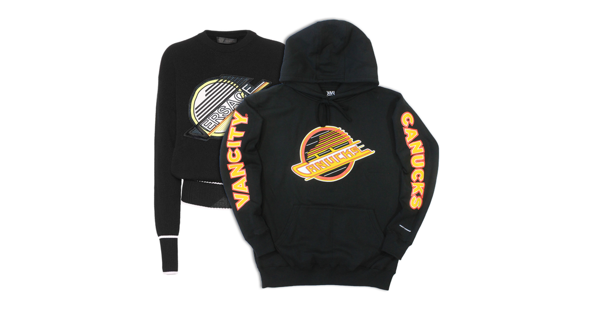 VANCITY® CANUCKS SKATE SLEEVE AND THE FLYING V