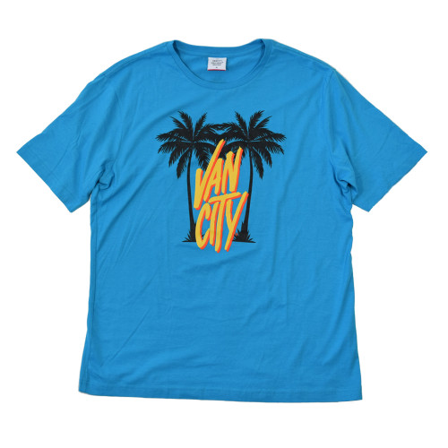 Palm City Tee - Pacific Blue