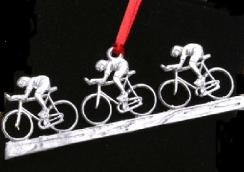 Drafting Cyclists Ornament