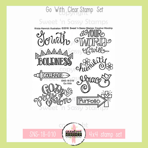 Creative Worship: Go With Clear Stamp Set Creative Worship: Go With Clear Stamp Set