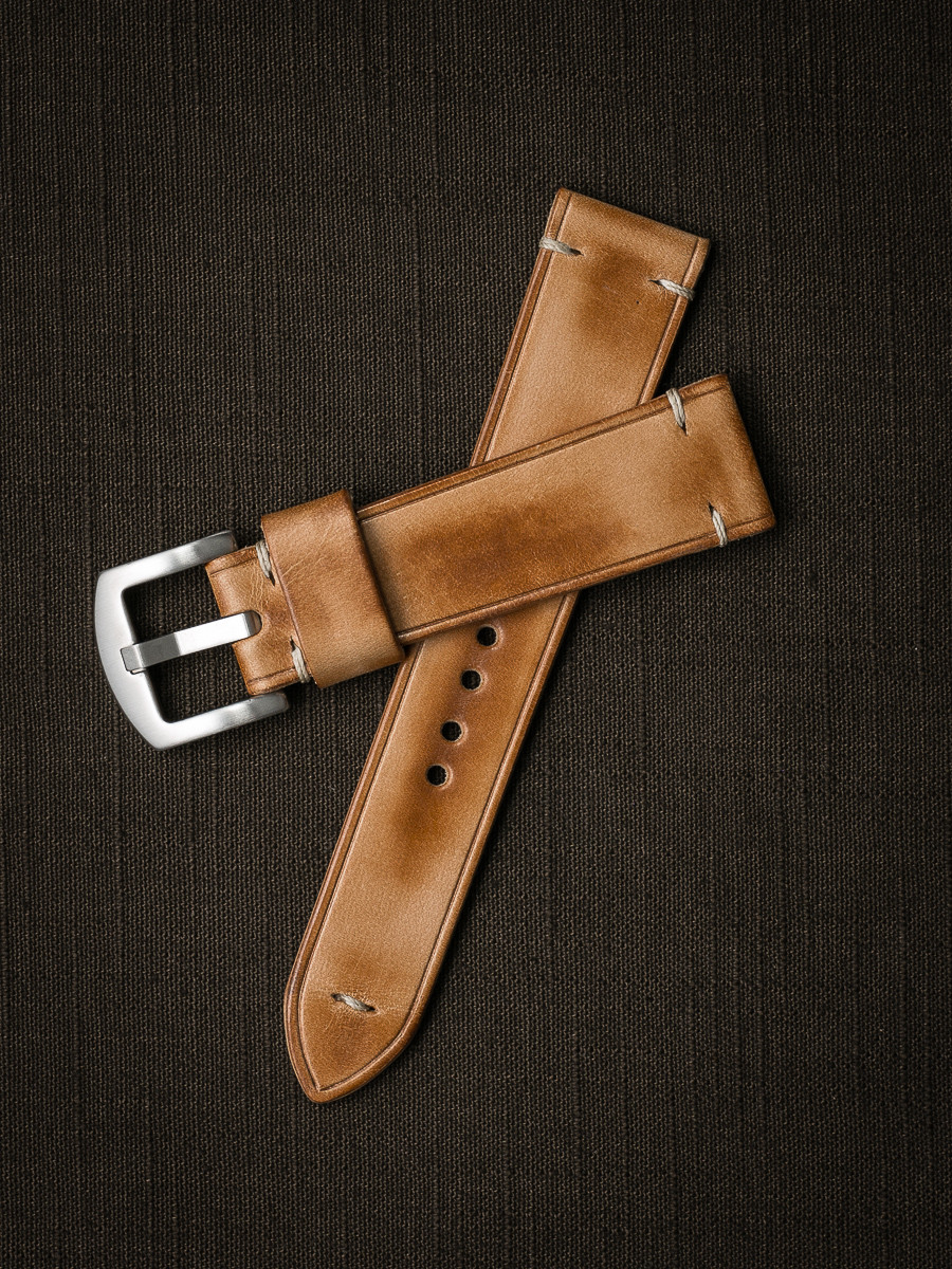 "Berkshire" Natural Vintage Leather Watch Strap