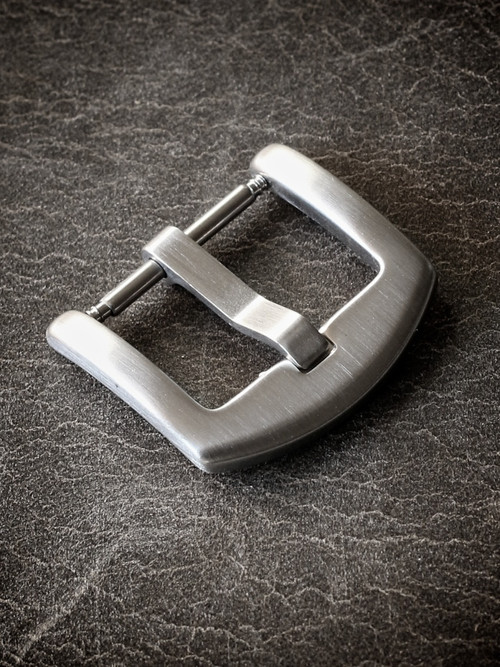 Slim Brushed Steel Spring Bar Watch Buckle