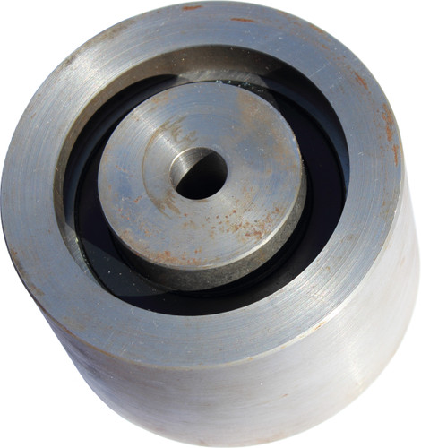 Flat belt idler pulley for portable sawmills