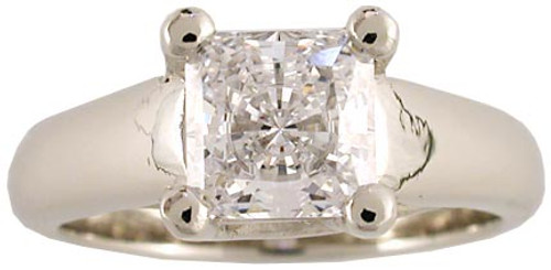 1 Carat Princess Cut Solitiare Engagement Ring