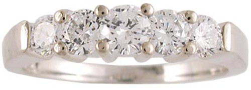 Beautiful Cubic Zirconia Anniversary Band
